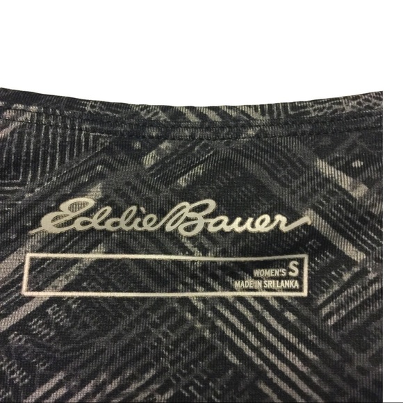 EDDIE Bauer black with gray print crop legging - Picture 3 of 6